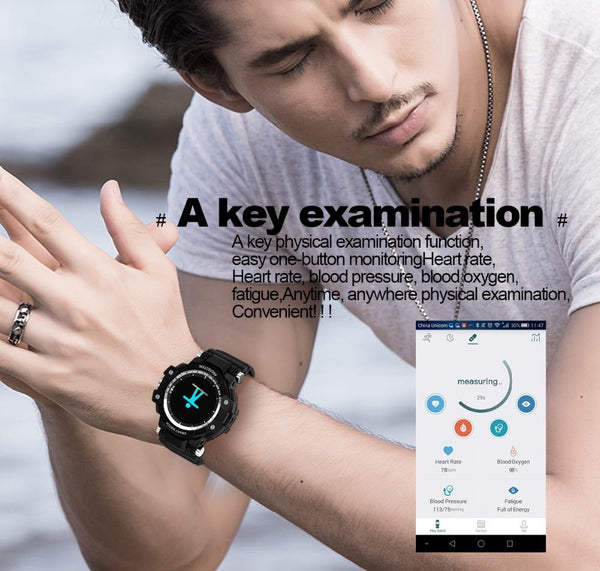 New IP67 Waterproof Long Standby Smart Watch Heart Rate Blood Pressure Outdoor Men Sport Smartwatch