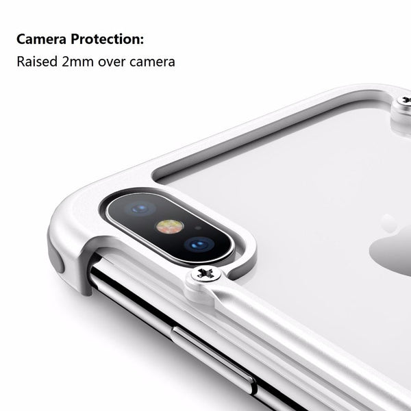 New Dynamic Metal Luxury Ultra Slim Light Protective Shell Case Cover for iPhone X Metal Bumper