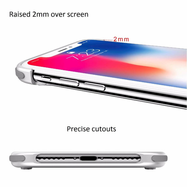 New Dynamic Metal Luxury Ultra Slim Light Protective Shell Case Cover for iPhone X Metal Bumper