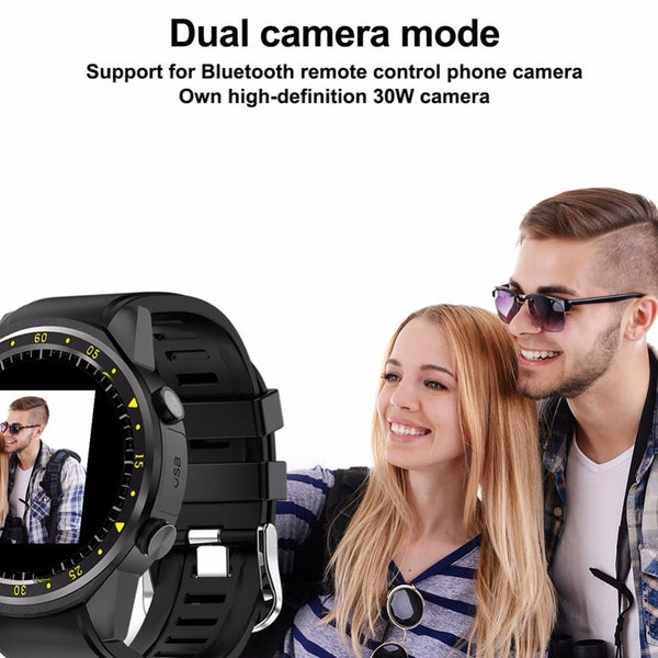 New 1.3 Inch Bluetooth Full Round IPS Touch Screen Smart GPS Sports Watch Phone for IOS Android