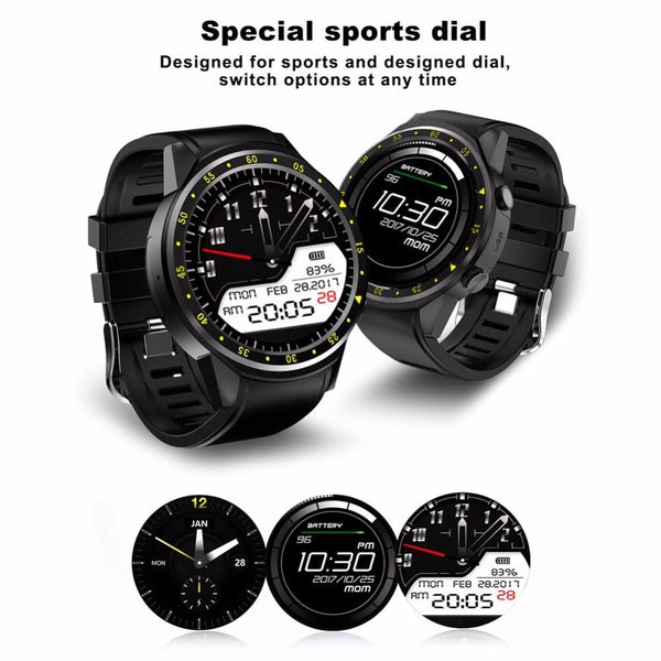 New 1.3 Inch Bluetooth Full Round IPS Touch Screen Smart GPS Sports Watch Phone for IOS Android