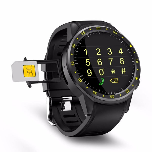 New 1.3 Inch Bluetooth Full Round IPS Touch Screen Smart GPS Sports Watch Phone for IOS Android