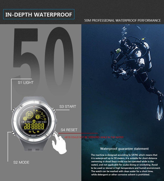 New Sports Bluetooth Smartwatch Waterproof Wristwatch with Fitness Tracker Pedometer Stopwatch for iOS android phones