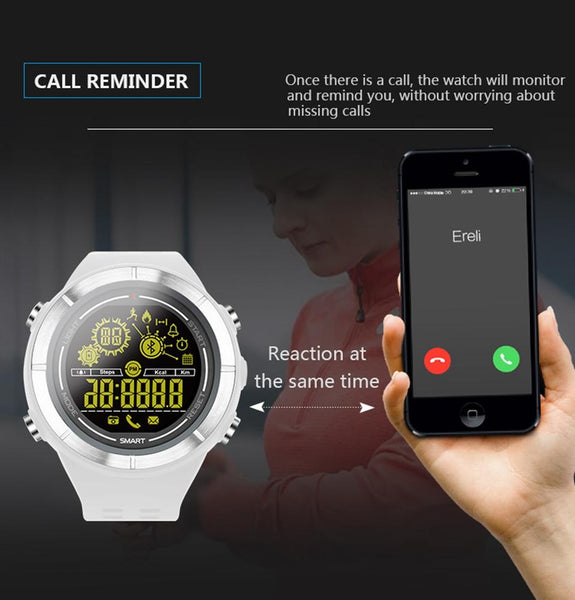 New Sports Bluetooth Smartwatch Waterproof Wristwatch with Fitness Tracker Pedometer Stopwatch for iOS android phones