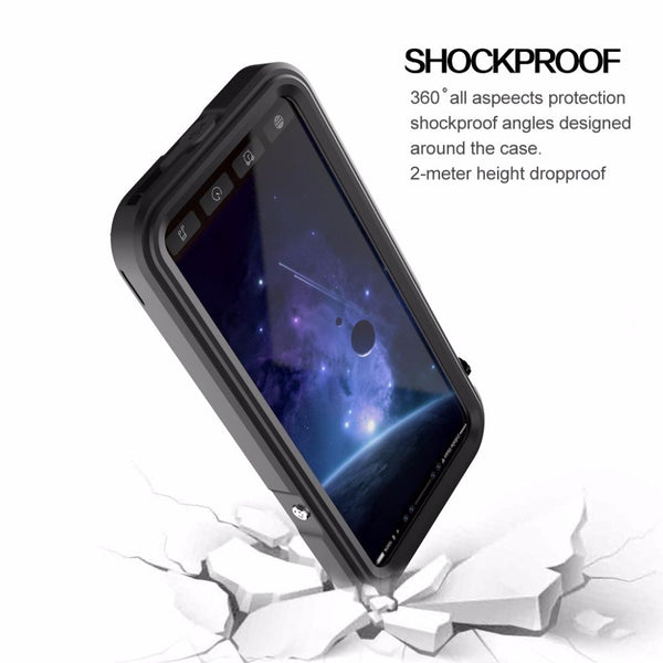 New Luxury Heavy Duty Hybrid Cover Metal Coque Armor Shockproof Aluminum Case for iPhone X 10