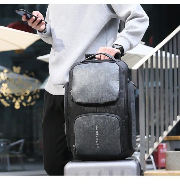 New Smart USB Charging Men's Backpack Bag for 15.6 Inch Laptop Backpack High Capacity Men Travel Backpack
