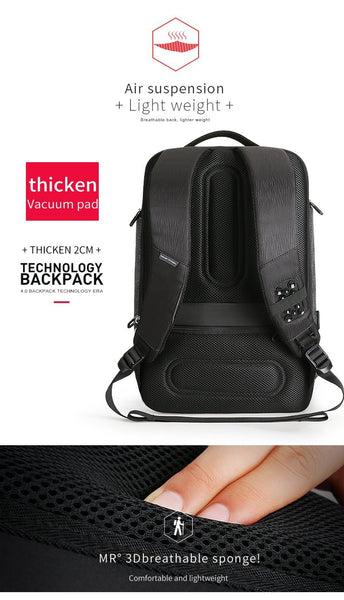 New Smart USB Charging Men's Backpack Bag for 15.6 Inch Laptop Backpack High Capacity Men Travel Backpack