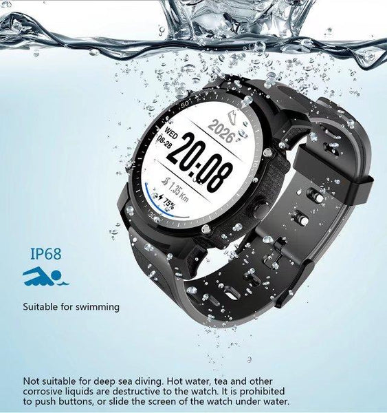 New Super Sport GPS Smart Watch IP68 Waterproof with Bluetooth Heart Rate Fitness Tracker