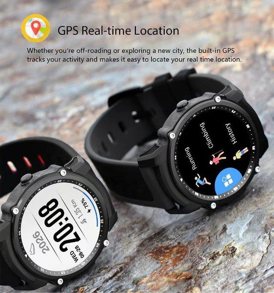 New Super Sport GPS Smart Watch IP68 Waterproof with Bluetooth Heart Rate Fitness Tracker