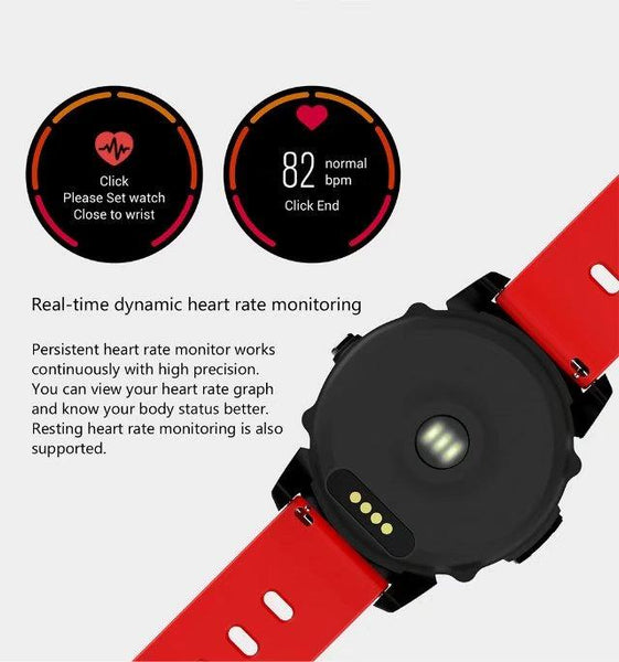 New Super Sport GPS Smart Watch IP68 Waterproof with Bluetooth Heart Rate Fitness Tracker