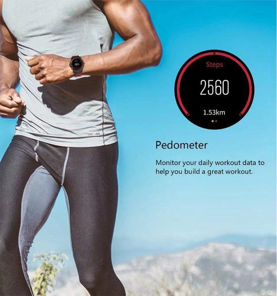 New Super Sport GPS Smart Watch IP68 Waterproof with Bluetooth Heart Rate Fitness Tracker