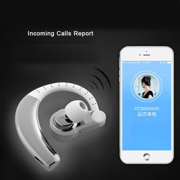 New Wireless Bluetooth Headphones Ear Hooks Earphone with Microphone Ear Headset for Android IOS Windows
