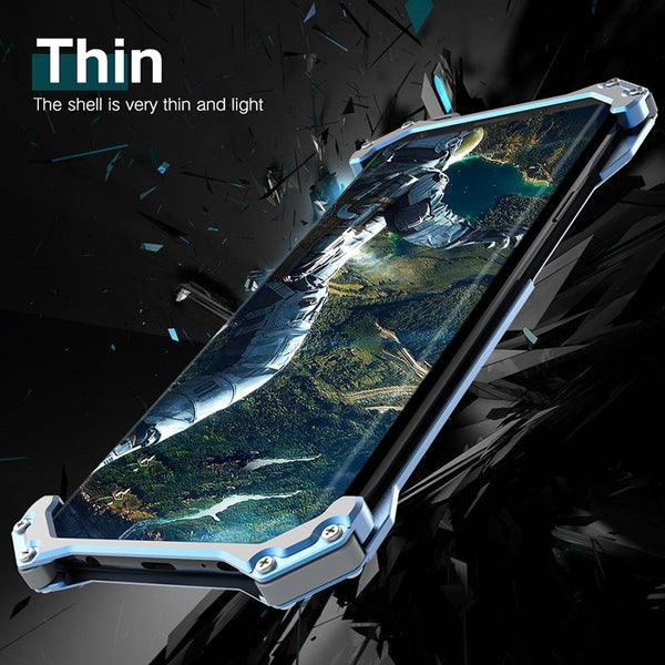 New Luxury Design Metallic Protective Armor Bumper Case for Samsung Galaxy S20 / S10 / Note 10 Series
