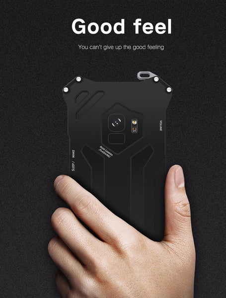 New Luxury Design Metallic Protective Armor Bumper Case for Samsung Galaxy S20 / S10 / Note 10 Series
