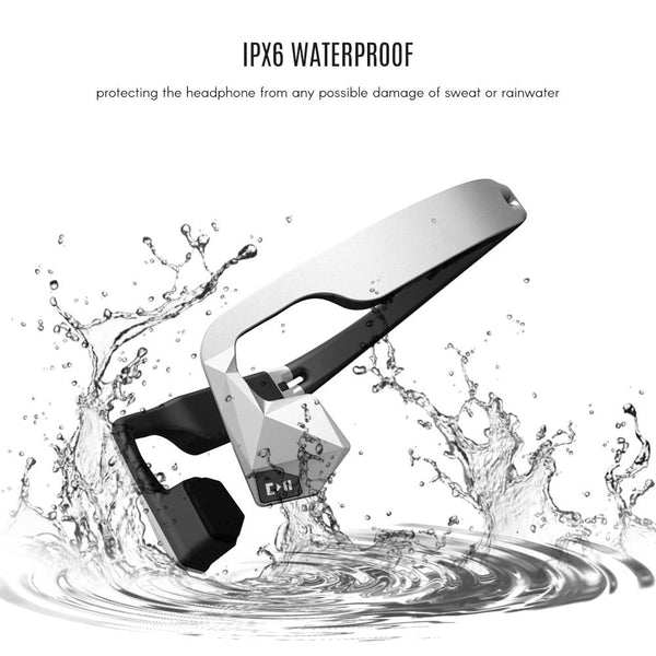 New Wireless Open-Ear Stereo Bone Conduction Headphone Earphone Headset Bluetooth 4.1 IPX6 Waterproof Hands Free with Microphone