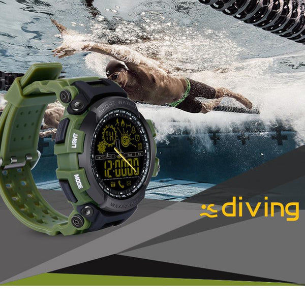 New Rugged Fitness Smartwatch Passometer Smart Clock Waterproof Watch Activities tracker for iPhone Android Phones