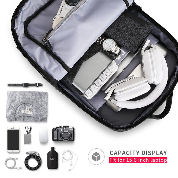 New Traveler's Multifunction USB Charging Backpack Large-Capacity 15.6 Inch Laptop Men Travel Business Backpack