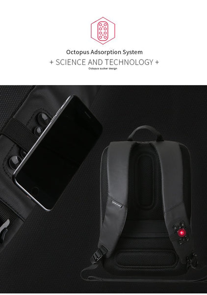 New Traveler's Multifunction USB Charging Backpack Large-Capacity 15.6 Inch Laptop Men Travel Business Backpack