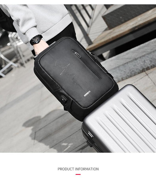 New Traveler's Multifunction USB Charging Backpack Large-Capacity 15.6 Inch Laptop Men Travel Business Backpack