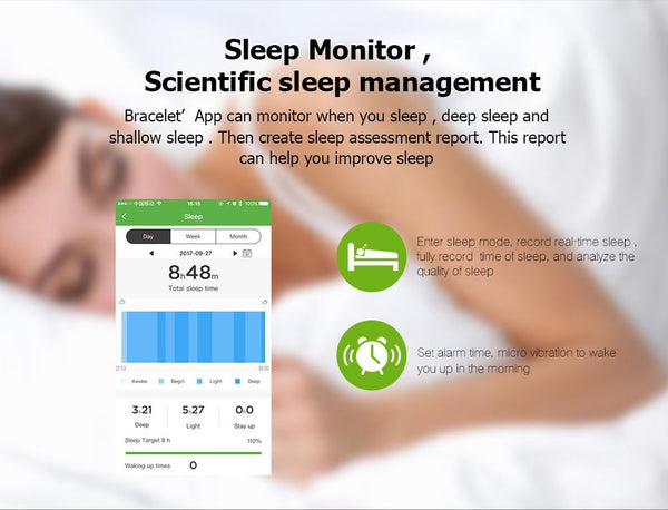 New Fitness Smart Bracelet Waterproof Real-Time Monitor Dynamic Heart Rate Sport  Fitness Wristband Support USB-Charge Watch