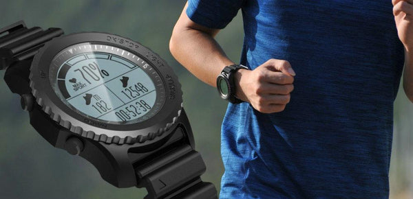 New GPS Sport Smart Watch Waterproof Sleep Heart Rate Monitor Thermometer Altimeter Pedometer GPS Smartwatch for IOS Android Windows