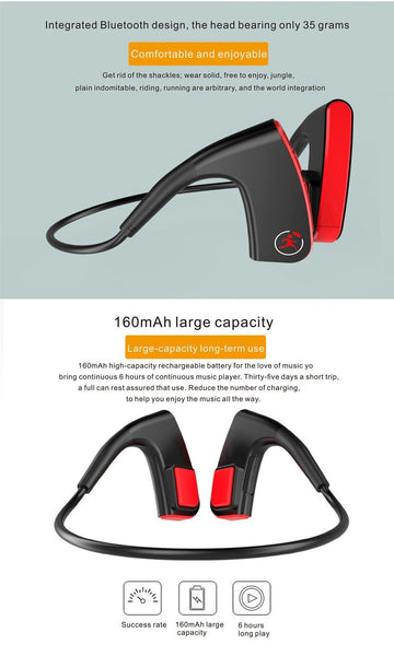 New Open Ear Bluetooth Headphones Bone Conduction Wireless Headset Auriculare Outdoor Sports 3D Stereo Ear Hook