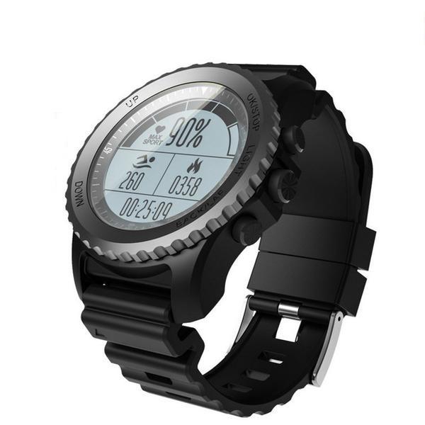 New GPS Sport Smart Watch Waterproof Sleep Heart Rate Monitor Thermometer Altimeter Pedometer GPS Smartwatch for IOS Android Windows