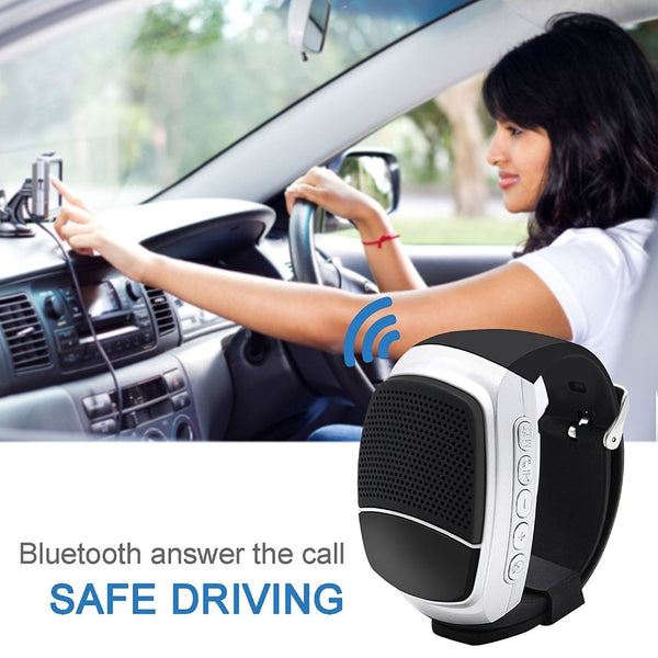 New Bluetooth Speaker Hands-Free Wireless Speakers Smart Watch With FM Radio Time Display