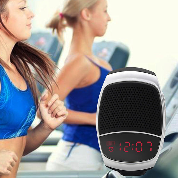 New Bluetooth Speaker Hands-Free Wireless Speakers Smart Watch With FM Radio Time Display