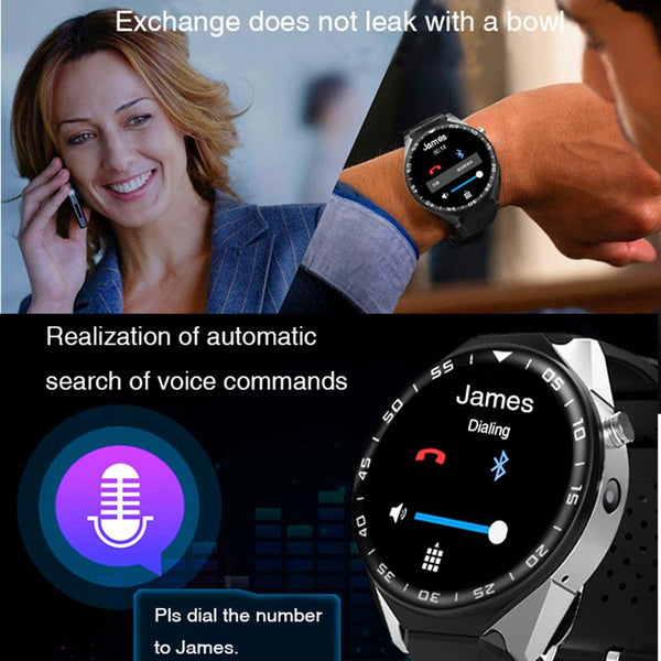 New Luxury Sports Smart Watch with 3G GPS WIFI Touch Screen Call Reminder Android 5.1 Wearable Devices