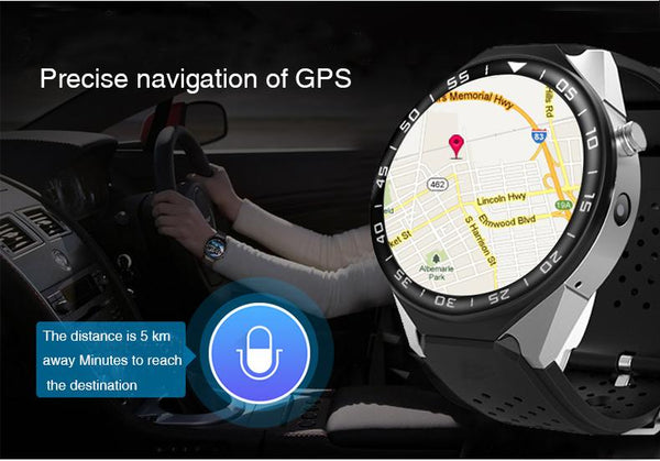 New Luxury Sports Smart Watch with 3G GPS WIFI Touch Screen Call Reminder Android 5.1 Wearable Devices