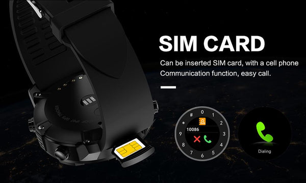 New Super Sport Bluetooth Smartwatch Phone 1.39" Screen Android 5.1 GPS Wristwatch