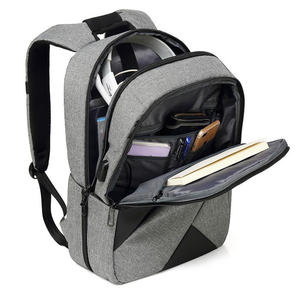 New Large Capacity 15.6 Inch Nylon Water-Repellent Laptop Business Casual Travel Computer Bag Smart Backpack