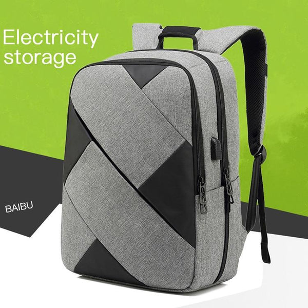 New Large Capacity 15.6 Inch Nylon Water-Repellent Laptop Business Casual Travel Computer Bag Smart Backpack