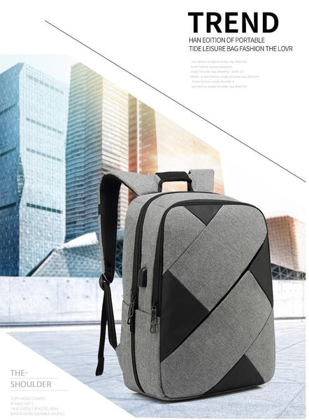 New Large Capacity 15.6 Inch Nylon Water-Repellent Laptop Business Casual Travel Computer Bag Smart Backpack