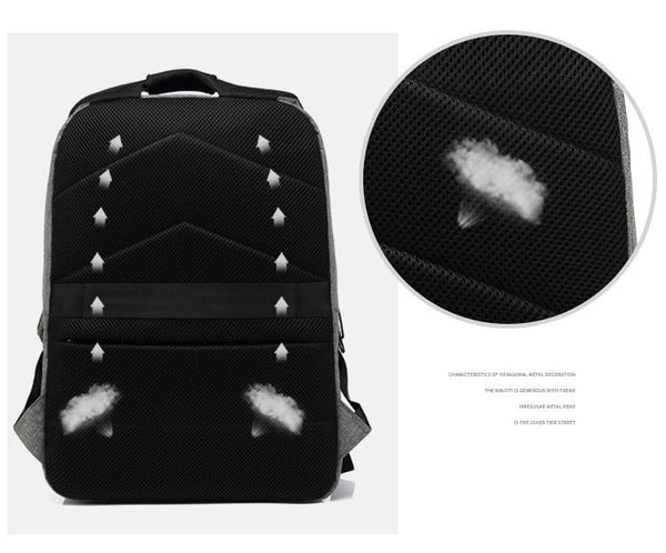 New Large Capacity 15.6 Inch Nylon Water-Repellent Laptop Business Casual Travel Computer Bag Smart Backpack