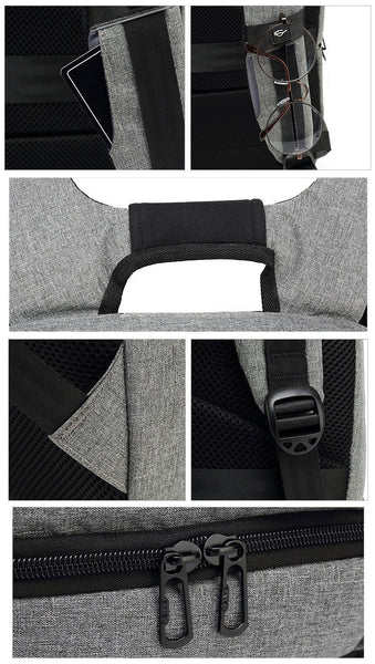 New Large Capacity 15.6 Inch Nylon Water-Repellent Laptop Business Casual Travel Computer Bag Smart Backpack