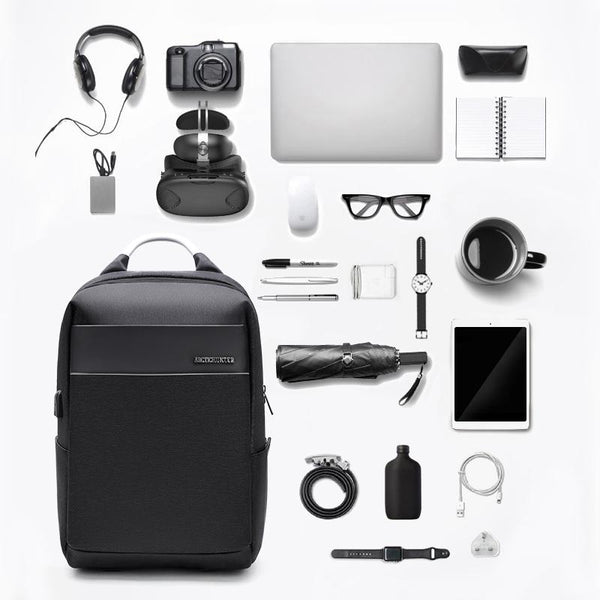 New Laptop Backpack USB Charging Business Traveling Waterproof Casual Style Computer Bag