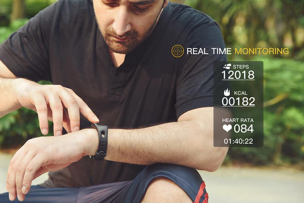 New 3D Dynamic UI Smart Band Sports Fitness Tracker Bracelet Heart Rate Monitor Wristband IP68 Waterproof for Android iOs