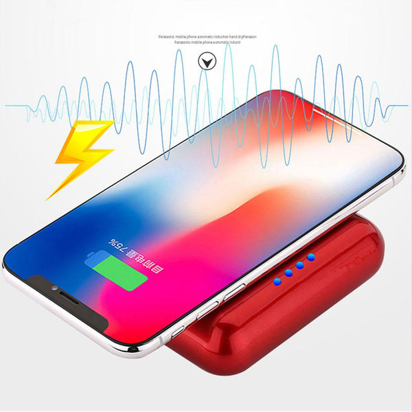 New Super Compact TWS Wireless Earphones Headphone Stereo Earbuds w/ Mic 5200mAH Wireless Power Bank Charger
