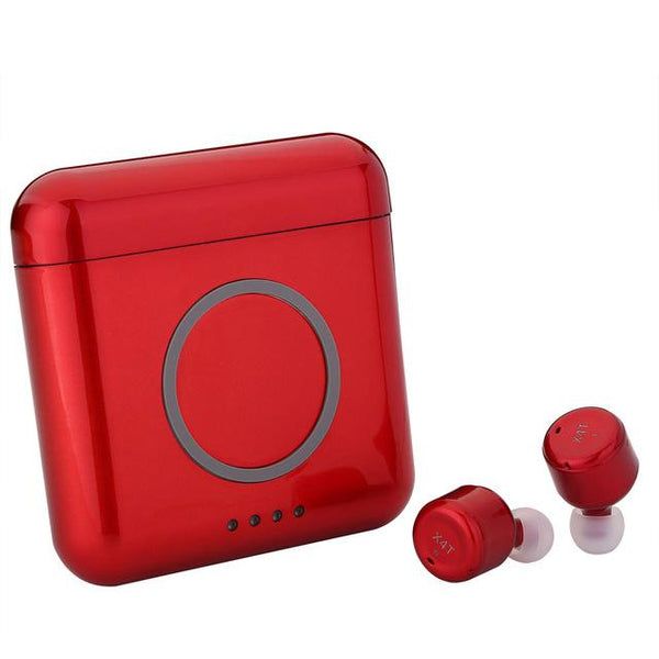 New Super Compact TWS Wireless Earphones Headphone Stereo Earbuds w/ Mic 5200mAH Wireless Power Bank Charger