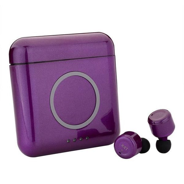 New Super Compact TWS Wireless Earphones Headphone Stereo Earbuds w/ Mic 5200mAH Wireless Power Bank Charger