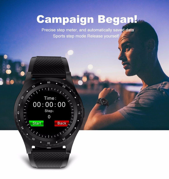 New Fitness Sports Smart Watch w/ Camera Bluetooth Wristwatch Tracker Smartwatch for Android IOS phone