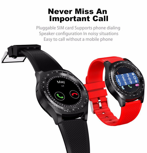 New Fitness Sports Smart Watch w/ Camera Bluetooth Wristwatch Tracker Smartwatch for Android IOS phone
