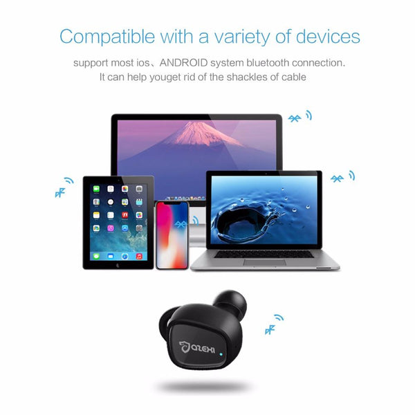 New Wireless Headphone Bluetooth Earphone with Microphone Charging Box Bluetooth Headset for iPhone Android Windows