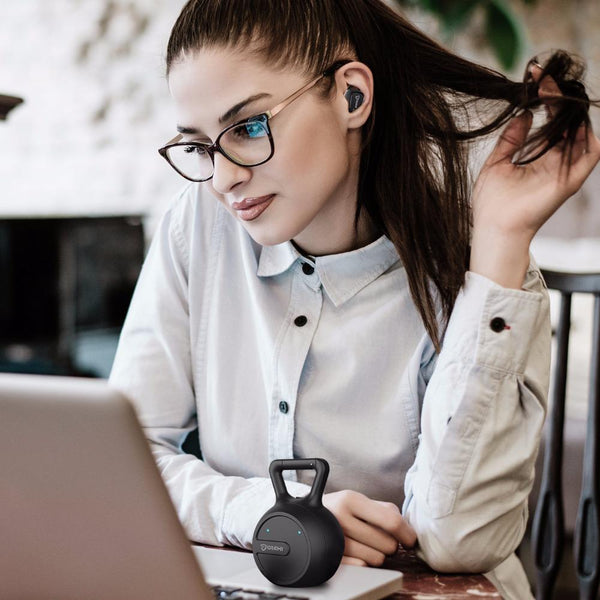 New Wireless Headphone Bluetooth Earphone with Microphone Charging Box Bluetooth Headset for iPhone Android Windows