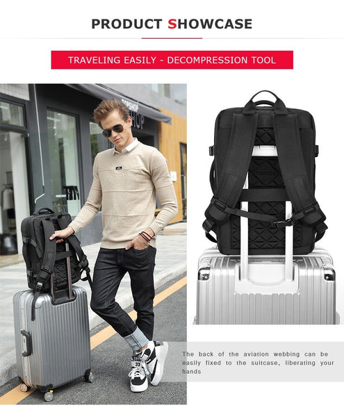 New Multifunctional 15.6 Inch Laptop Backpack Large Capacity USB Charging Travel Backpack