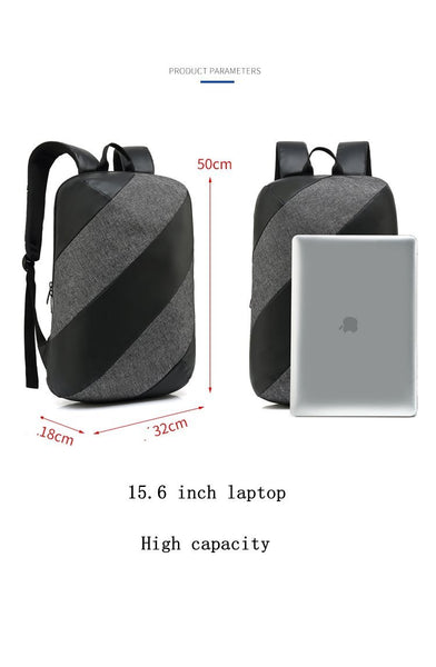 New USB Charge Backpack  Notebook Business 15.6 Computer Bag Water-Resistant Anti-Theft Travel Bag