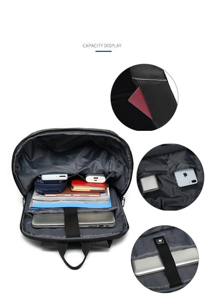 New USB Charge Backpack  Notebook Business 15.6 Computer Bag Water-Resistant Anti-Theft Travel Bag