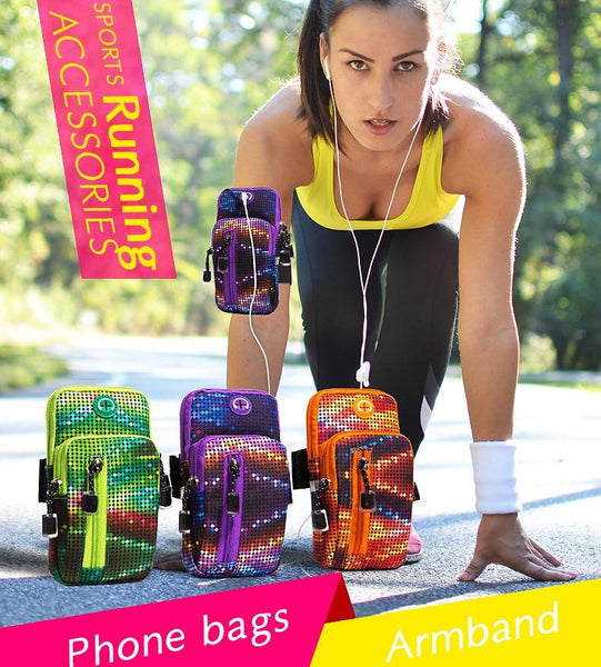 New Universal Outdoor Arm Bag Gym Sports Armband Running Phone Holder Case for iPhone Android Windows
